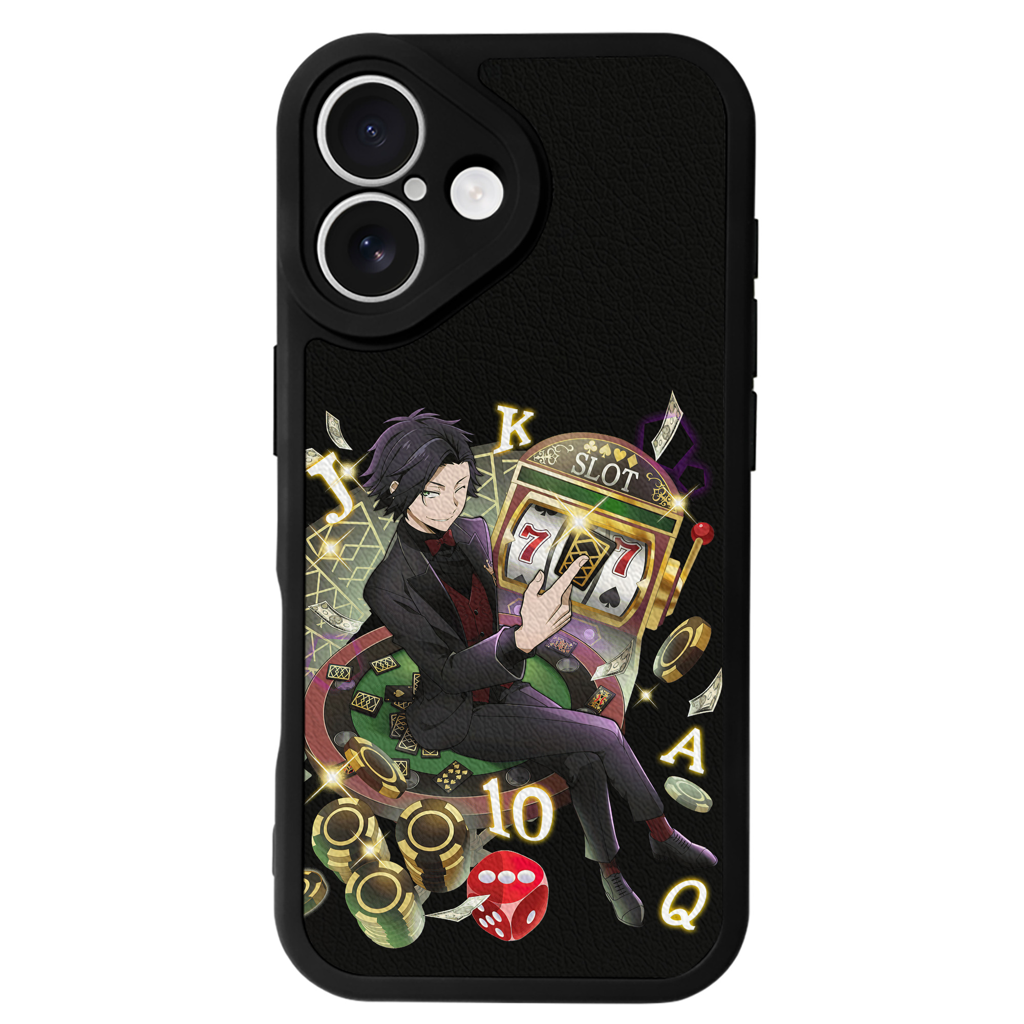 （画像用） 文豪ストレイドッグス Bungo Stray Dogs 【iPhone 16シリーズ対応】シリコンスマホケース（レザー調） 材質：シリコン